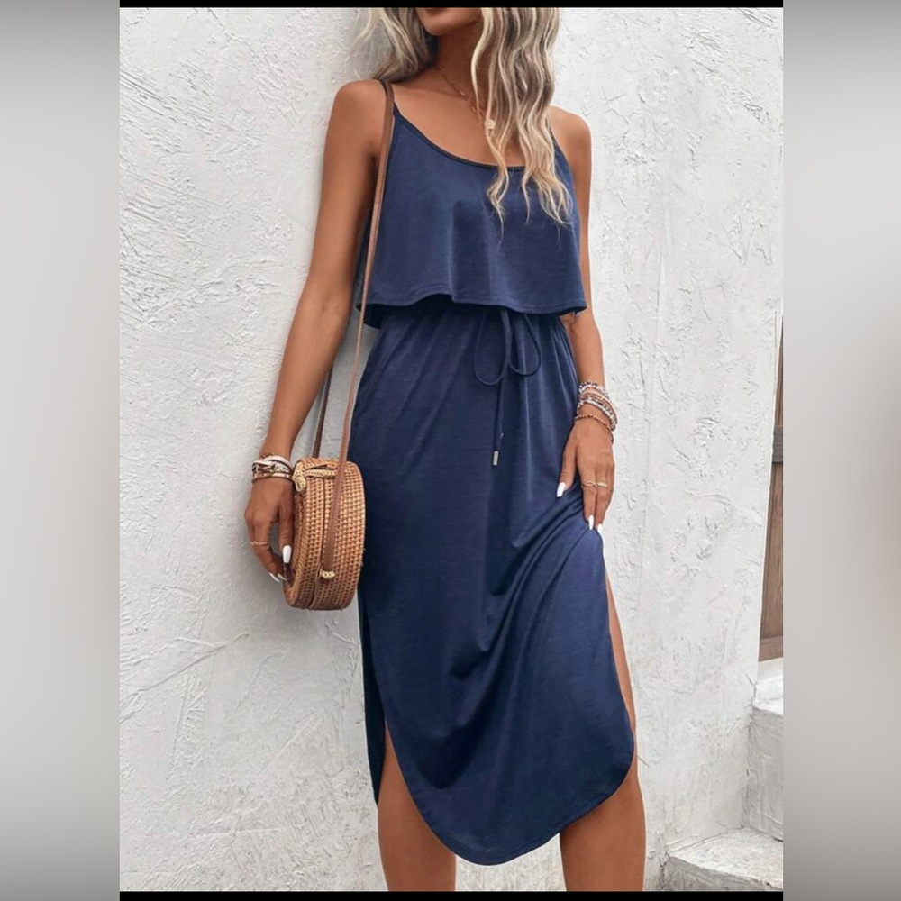 MIDI navy dress